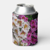 Vloerbeugels Witte roze en Paarse vlinder Blikjeskoeler (Blikje Voorkant)