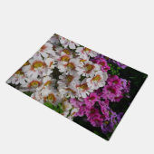 Vloerbeugels Witte roze en Paarse vlinder Deurmat (Schuin)