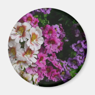 Vloerbeugels Witte roze en Paarse vlinder Magneet