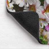 Vloerbeugels Witte roze en Paarse vlinder Muismat (Hoek)