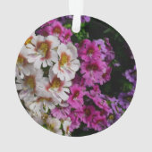 Vloerbeugels Witte roze en Paarse vlinder Ornament (achterkant)