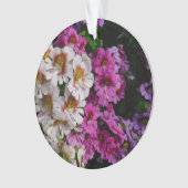 Vloerbeugels Witte roze en Paarse vlinder Ornament (voorkant)