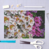 Vloerbeugels Witte roze en Paarse vlinder Tissuepapier (Craft)