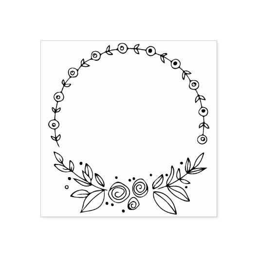 Vloerblad Rubberstempel (Afrduk)