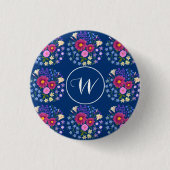 Vloerblauwe Button (Voorkant)