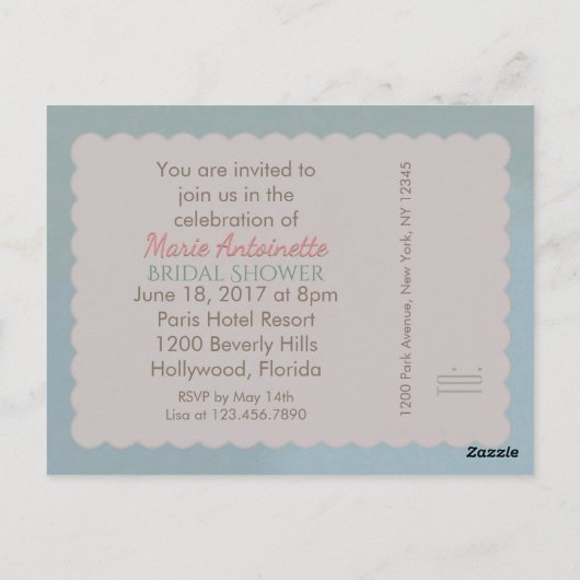 Vloerbloemen - Briefkaart / RSVP / Uitnodigingen (Achterkant)