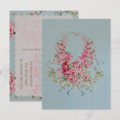 Vloerbloemen - Briefkaart / RSVP / Uitnodigingen (Voorkant / Achterkant)