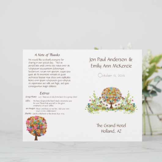 Vloerboombruiloft (Staand voorkant)