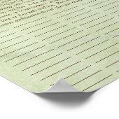 Vloerboomdruk Quaker Weddenschap Certificaat Poster (Hoek)