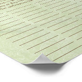Vloerboomdruk Quaker Weddenschap Certificaat Poster (Hoek)