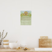 Vloerboomdruk Quaker Weddenschap Certificaat Poster (Keuken)