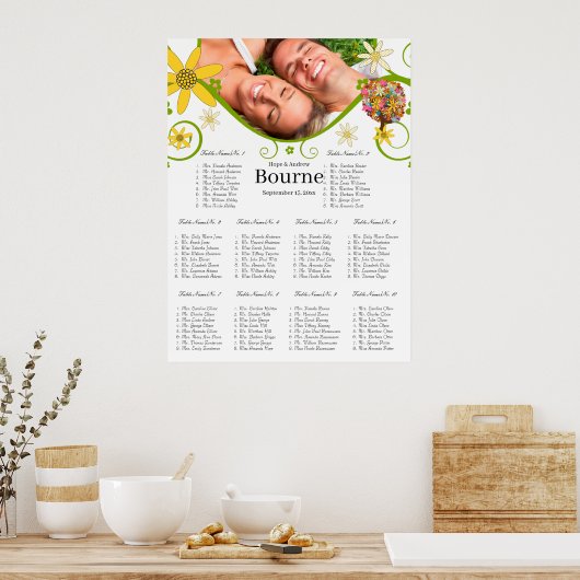 Vloerboomgaard 10 tabellen poster (Keuken)