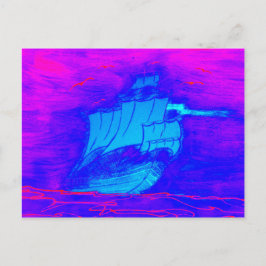 vloerboot 1 briefkaart
