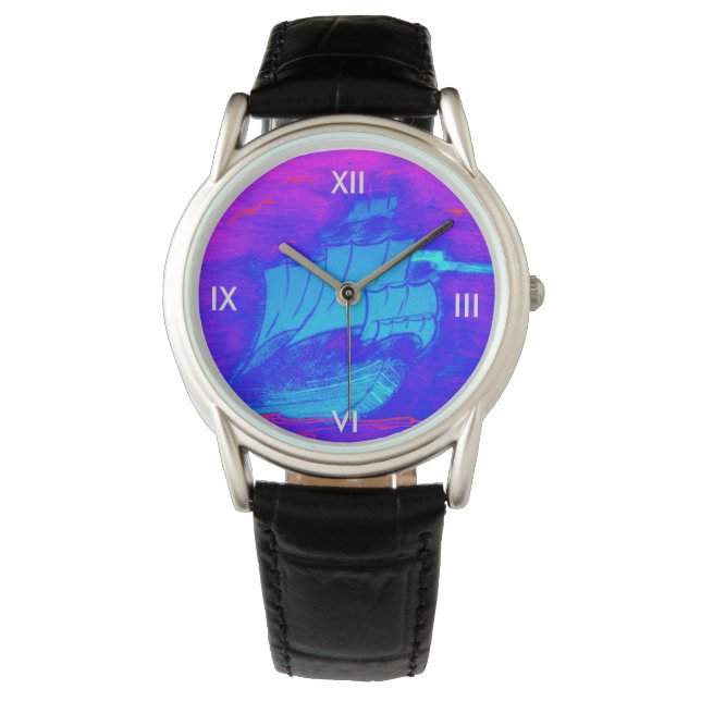 vloerboot horloge (Voorkant)