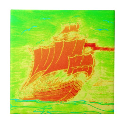 vloerboot tegeltje (Voorkant)