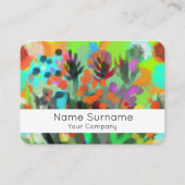 Vloerboquet visitekaartje (Voorkant)