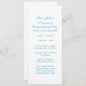 Vloerbouquet Housewarming Party uitnodigingen (Voorkant / Achterkant)