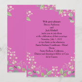 Vloerbruiloft Kaart (Voorkant / Achterkant)