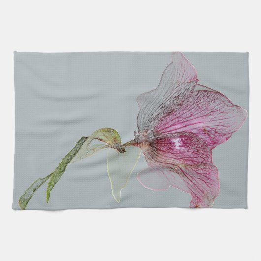 Vloerdecoratie, florale afdruk theedoek (Horizontaal)