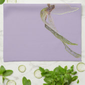 Vloerdecoratie, florale afdruk theedoek (Gevouwen)