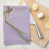 Vloerdecoratie, florale afdruk theedoek (Quarter Fold)