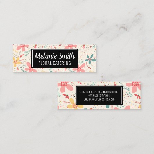 Vloerdoppen Mini Visitekaartje (Voorkant / Achterkant)