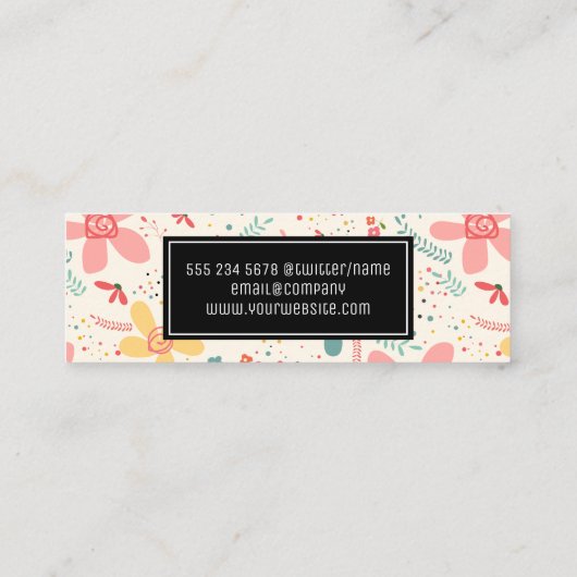 Vloerdoppen Mini Visitekaartje (Achterkant)