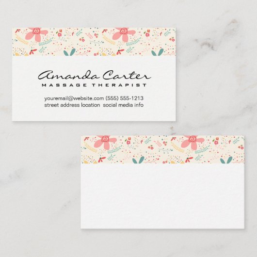 Vloerdoppen Visitekaartje (Voorkant / Achterkant)