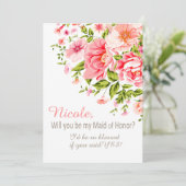 Vloerdouche word je mijn dienstmeisje? | Roze Kaart (Staand voorkant)