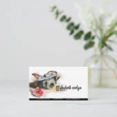 Vloerelementen van handgeschilde reiscamera visitekaartje (Staand voorkant)