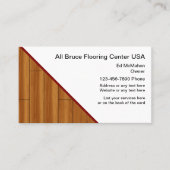 Vloeren Diensten Visitekaartjes (Voorkant)