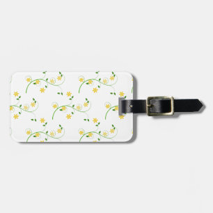 Vloeren en bloemen bagagelabel
