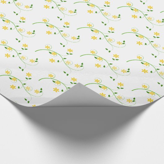 Vloeren en bloemen cadeaupapier (Hoek)