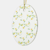 Vloeren en bloemen keramisch ornament (Links)
