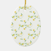 Vloeren en bloemen keramisch ornament (Voorkant)