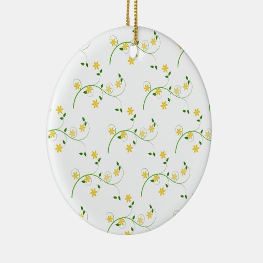 Vloeren en bloemen keramisch ornament (Rechts)