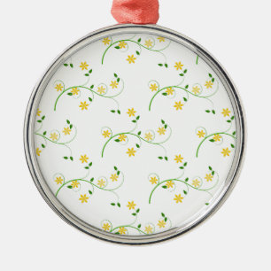 Vloeren en bloemen metalen ornament