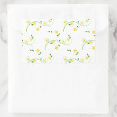 Vloeren en bloemen rechthoekige sticker (Tas)