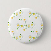 Vloeren en bloemen ronde button 5,7 cm (Voorkant)