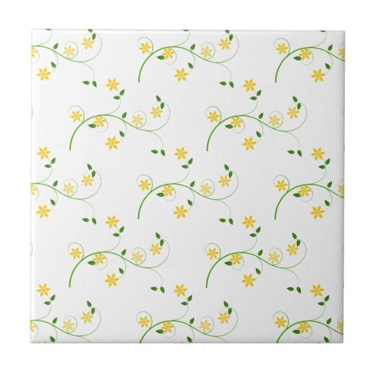 Vloeren en bloemen tegeltje (Voorkant)