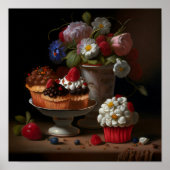 Vloeren en cupcakes stille kunst poster (Voorkant)