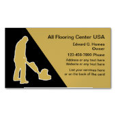 Vloeren en vloerreiniging magnetisch visitekaartje (Voorkant)