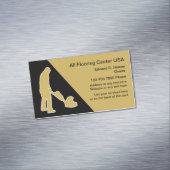 Vloeren en vloerreiniging magnetisch visitekaartje (Voorbeeld)