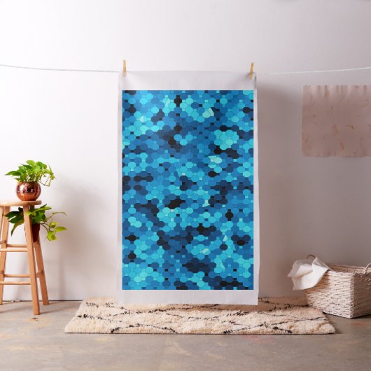 Vloeren in blauw... stof (Voorbeeld)
