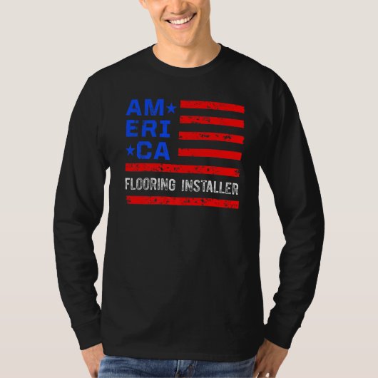 Vloeren Installateur Aannemer Vloer Installatie _ T-shirt (Voorkant)