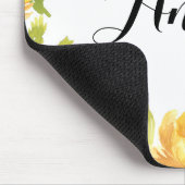 Vloeren met bijtende gele vloer, handschrift Lijst Muismat (Hoek)