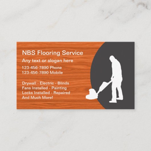 Vloeren Service Visitekaartjes (Voorkant)