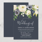 Vloeren van de marine en Witte Waterverf Moderne b Kaart (Voorkant / Achterkant)