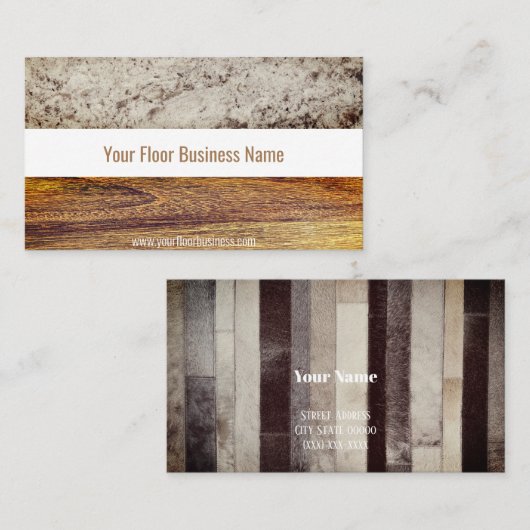 Vloeren Visitekaartje (Voorkant / Achterkant)
