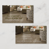 Vloeren, vloerbedekking, bouwwerkzaamheden, hout visitekaartje (Voorkant / Achterkant)